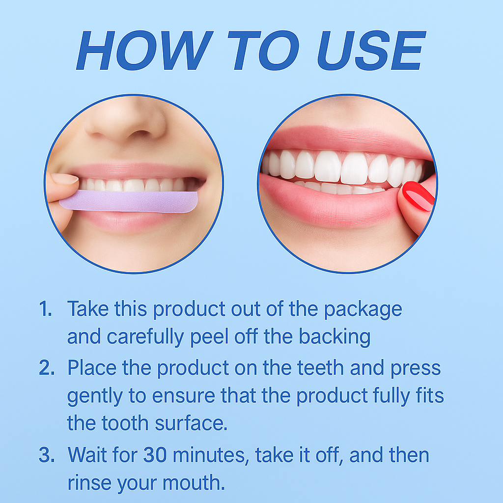 Purple Teeth Whitening Strips